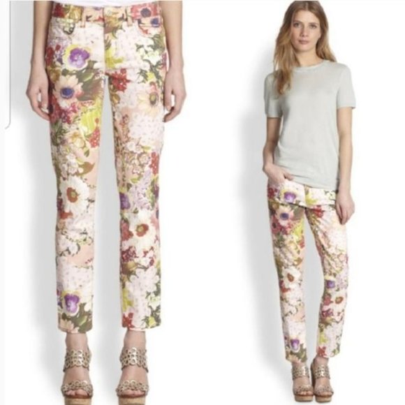 Tory Burch Izzy Floral Jeans - Picture 2 of 12